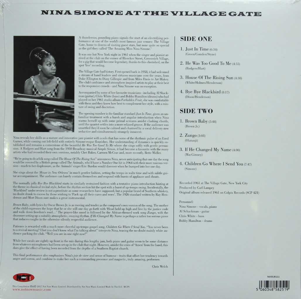 Nina Simone - At The Village Gate 1Lp N.