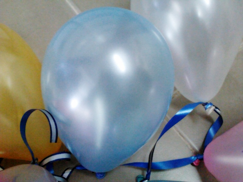 ลูกโป่งกลม เนื้อมุก สีฟ้าอ่อน ไซส์ 6 นิ้ว แพ็คละ 10 ใบ (Pearl Light Blue Round Balloon Size 6')