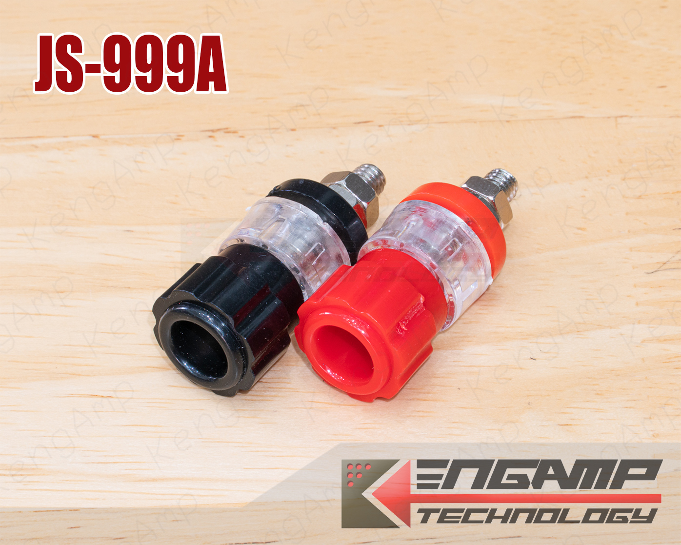 (1คู่) [PJ] JS-999A ขั้วต่อขนาด M5 น๊อตวัสดุเหล็กชุบนิกเกิล