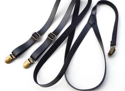 วินเทจ หลากสี!!สายรัดกางเกงเอี๊ยม แบบหนัง วินเทจ หัวทองเหลือง กว้าง 1.5cm แบบ Y กากี ดำ ทอง น้ำตาล