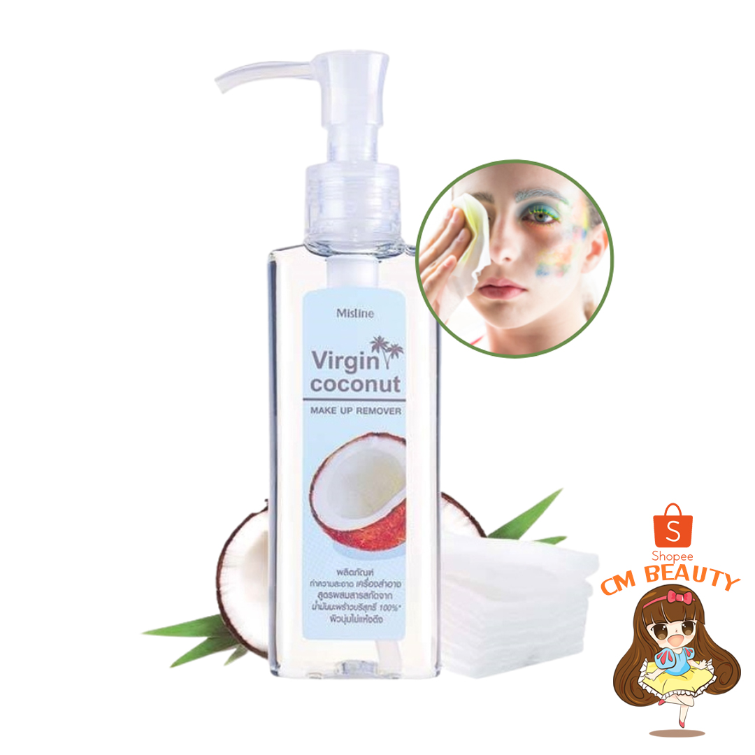เวอร์จิ้น โคโค่นัท เมคอัพ รีมูฟเวอร์ มิสทีน Mistine Virgin Coconut makeup remover 98ml.
