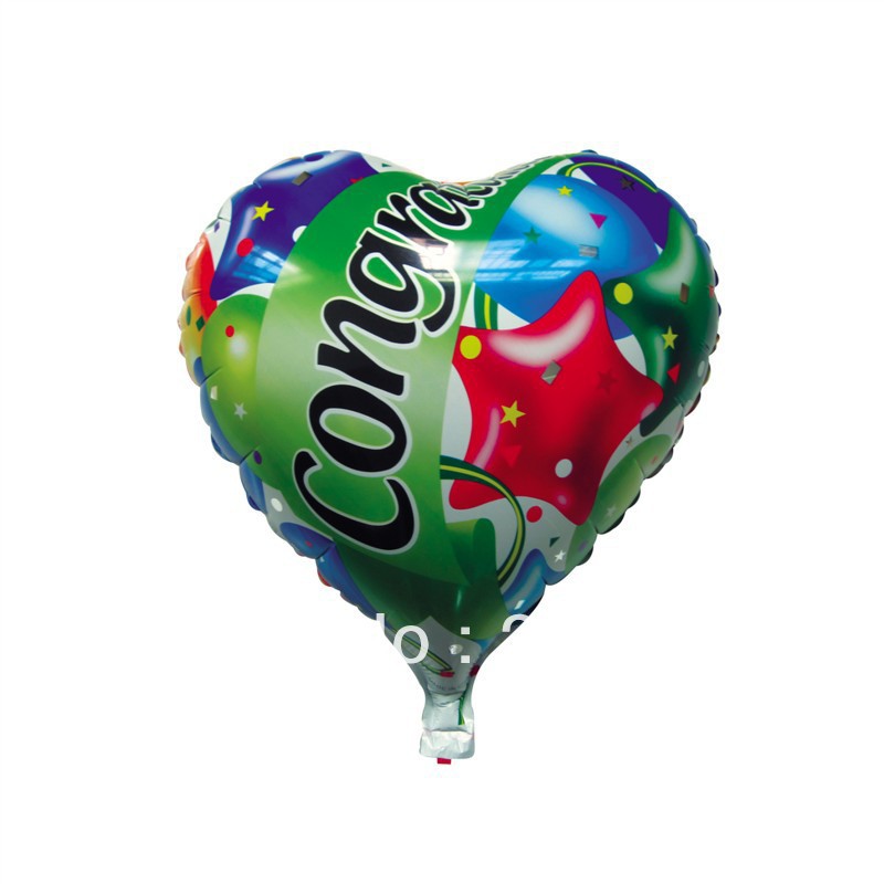 ลูกโป่งฟลอย์ Congratulation ทรงหัวใจ - Foil Balloon Congratulation / Item No. TL-F001