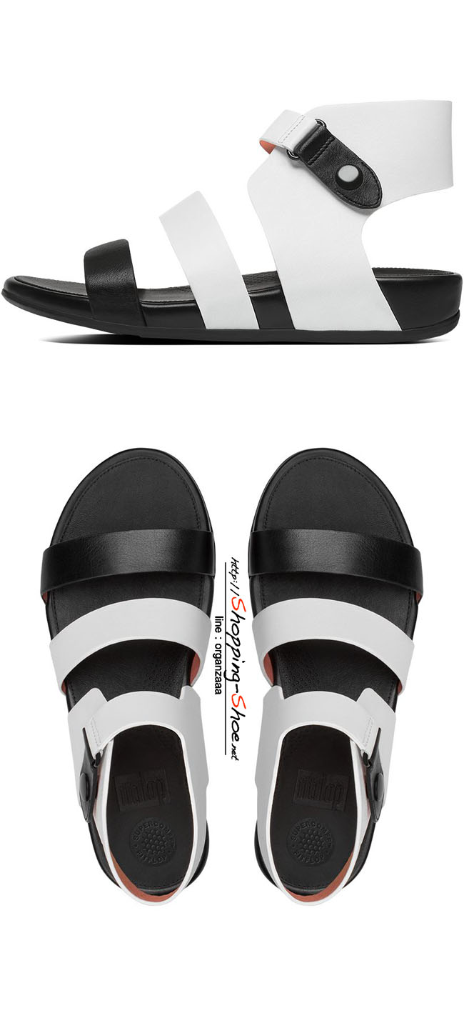Fitflop Gladdie Gladiator Black / White ของแท้ นำเข้าจาก USA และ UK