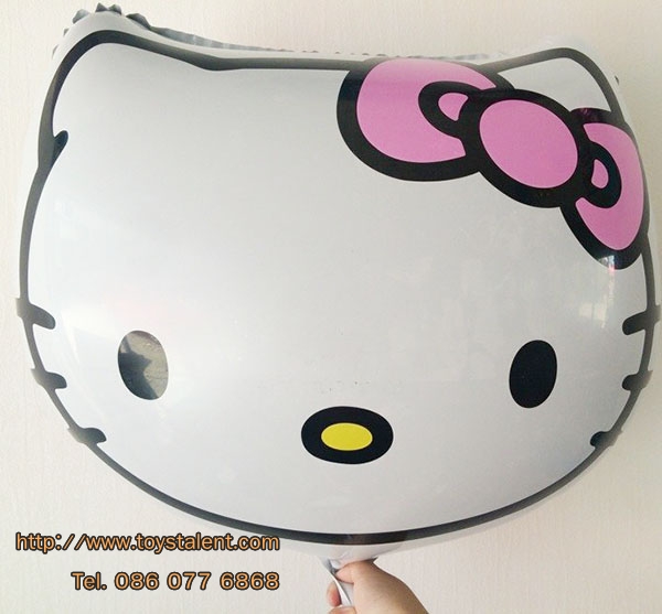 ลูกโป่งฟลอย์ หน้า Hello Kitty ไซส์ใหญ่56 X 56 cm - Hello Kitty Face size 56 X 56 cm Foil Balloon / TL-A092
