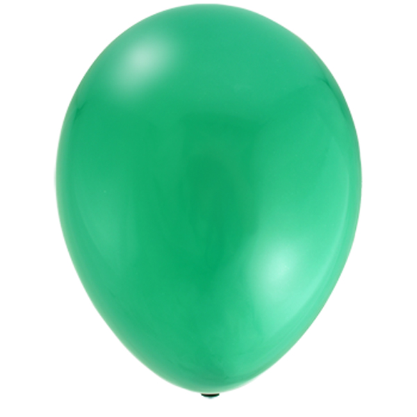 ลูกโป่งกลม สีเขียวเข้ม ไซส์ 10 นิ้ว แพ็คละ 10 ใบ (Round Balloons Size 10" - Standard Green Color)
