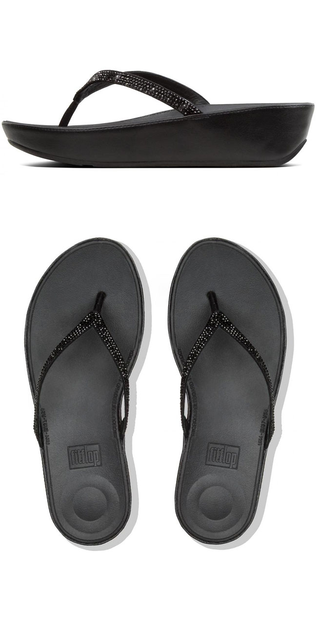 Fitflop Linny Crystalled Black ของแท้ นำเข้าจาก USA และ UK