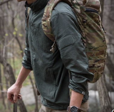 เสื้อคลุมแจ็คเก็ต All weather proof พร้อมหมวกมีฮู้ด hood ผ้าร่ม กันลม กันเปื้อน กันแดด Nylon No.41 43 45 47 49 51 เขียว กากี เทา น้ำเงิน