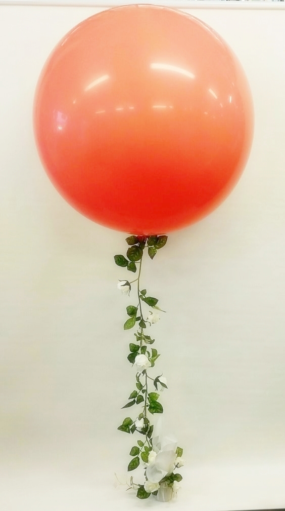 ลูกโป่งกลมจัมโบ้ไซส์ใหญ่ 36" Latex Balloon RB CORAL 3FT สีชมพูอมส้ม / Item No. TQ-15883 แบรนด์ Qualatex