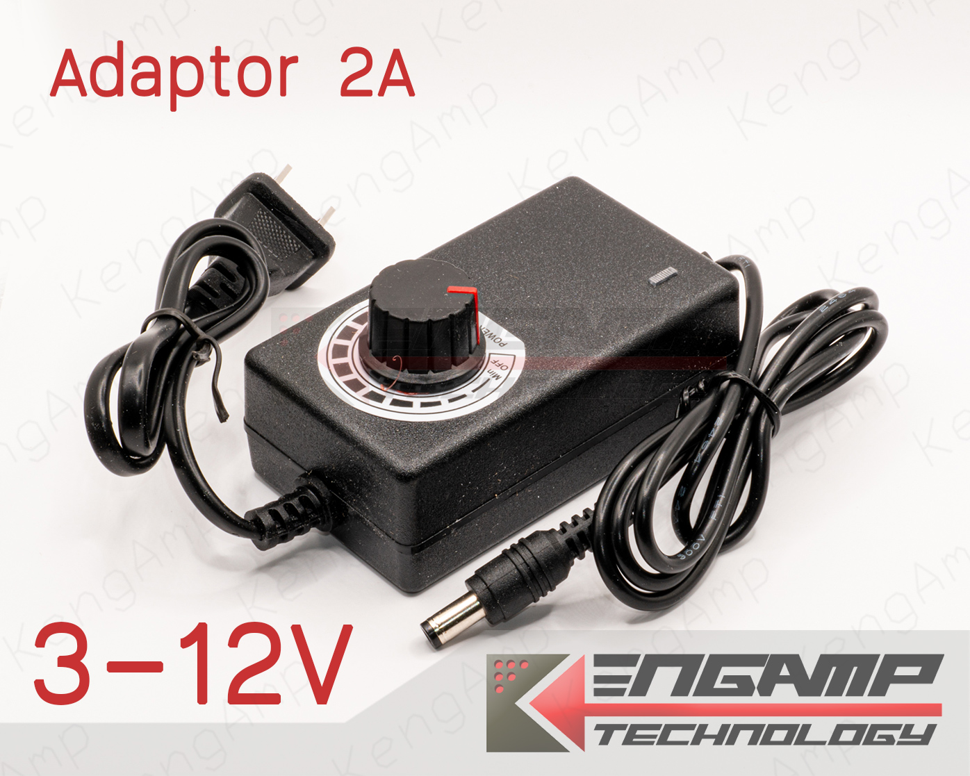 (1ชิ้น) [TRF] หม้อแปลง Adaptor ปรับไฟได้ 3-12V 2A