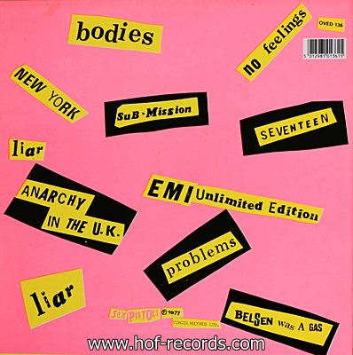 Sex Pistols - Never Mind The Bollocks 1lp