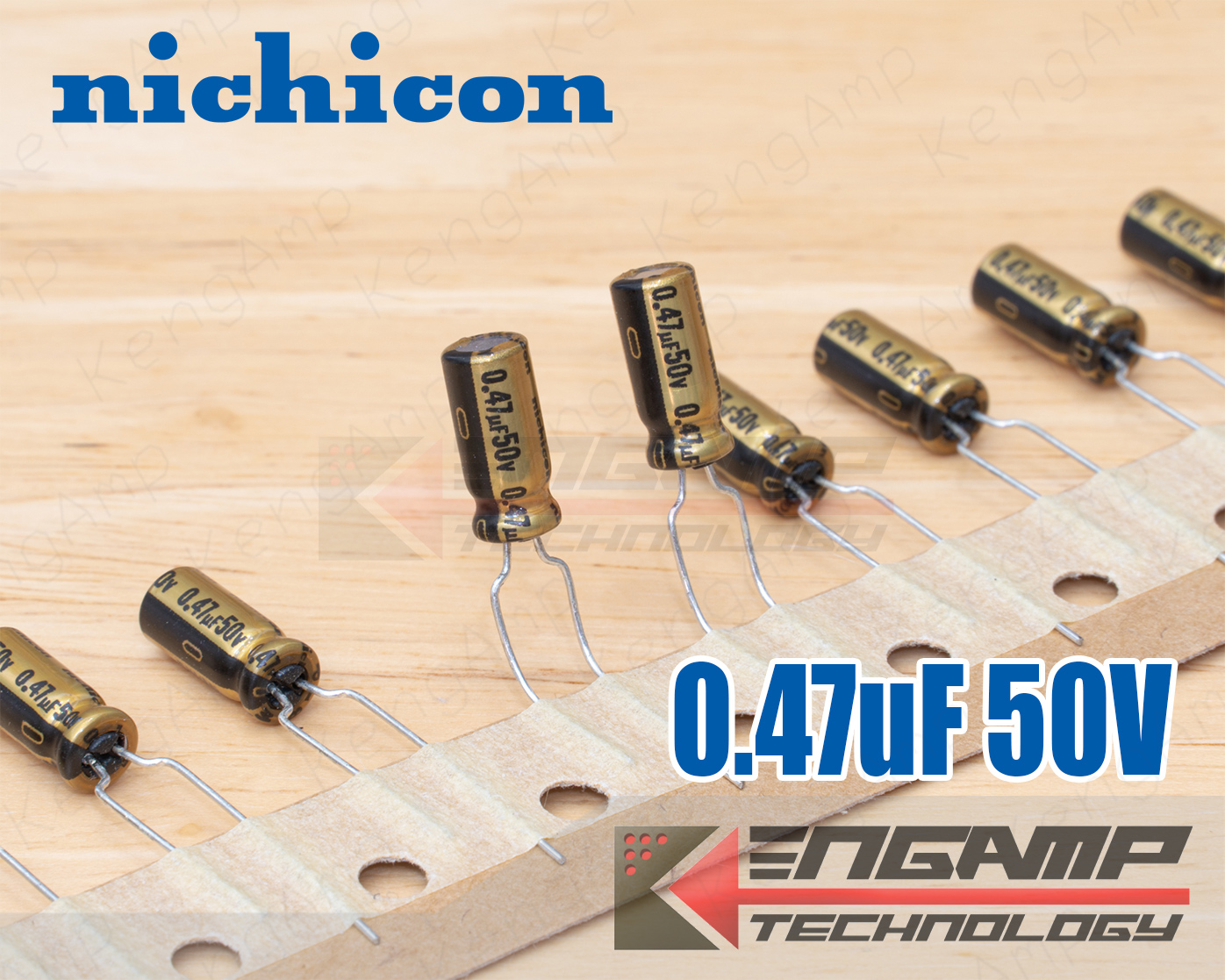 (10ตัว) 0.47uF/50V 85ºC Nichicon FW(M) 5x11mm P=5mm