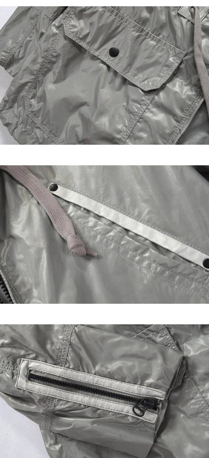 เสื้อคลุม แจ็คเก็ตฮูด กันหนาว กันลม ตัวยาว กระเป๋าพิเศษ สีฟ้า ดำ No.38 40 42 44 46