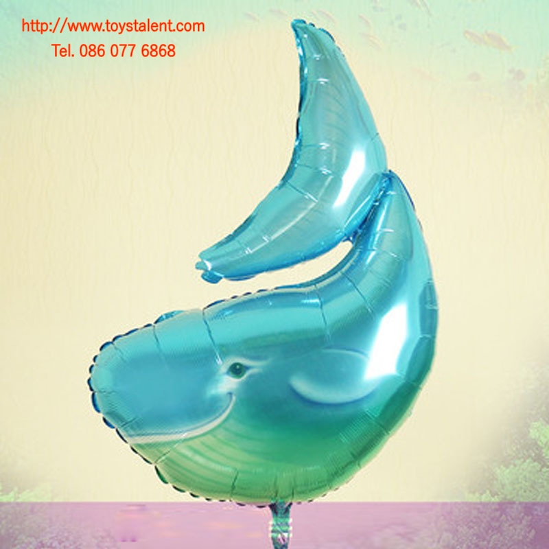 ฟอลย์วาฬ ไซส์ใหญ่ - Big Whale Shape Foil Balloon / Item No. TL-B039
