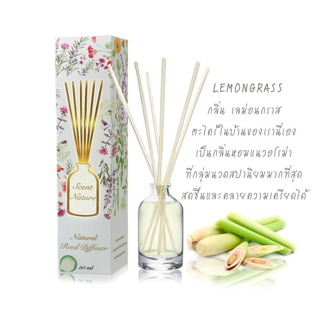 Scentnature ก้านไม้หอมอโรม่าปรับอากาศScentnature กลิ่น Lemongrass
