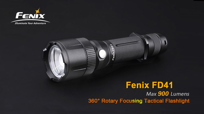 ไฟฉายซูม FENIX FD41 แถมแบตชาร์จ