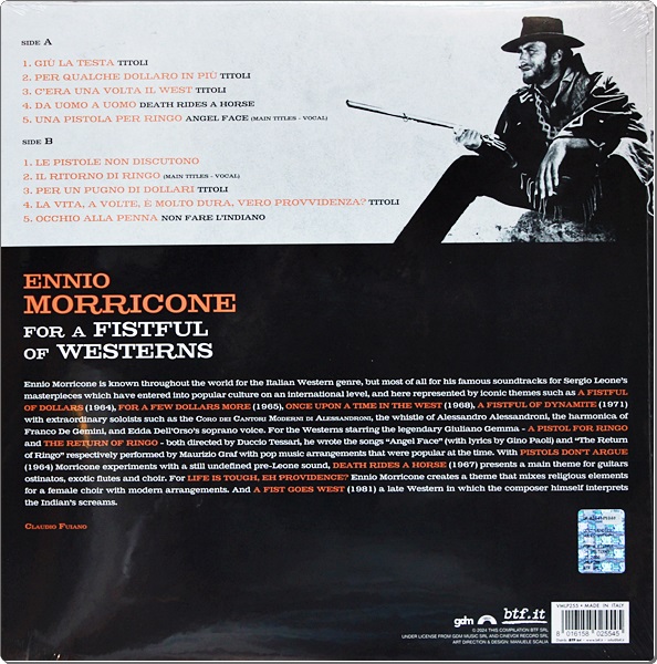 Ennio Morricone - For A Fistful of Westerns 1Lp New