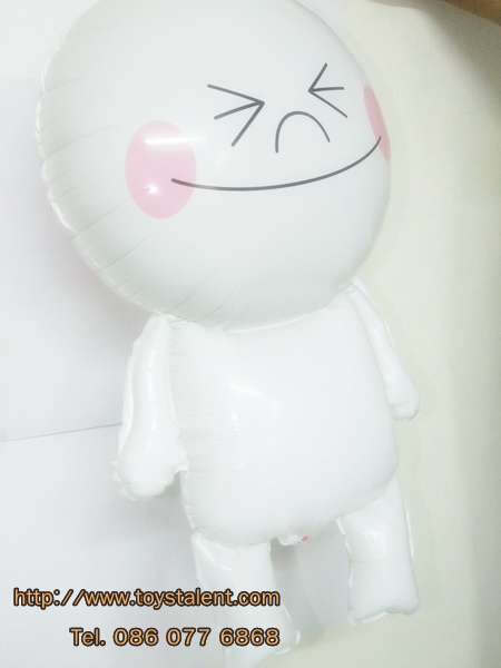 ลูกโป่งฟลอย์ ตัวสติกเกอร์ไลน์ LINE - LINE Cartoon Foil Round Balloon / Item No.TL-A104