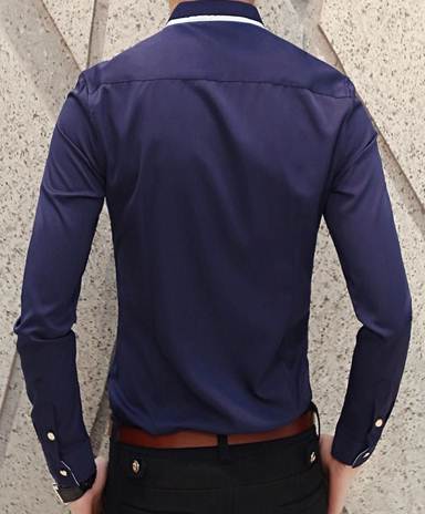 สีดำ น้ำเงิน ขาว!!2ตัว900+หลากสีเสื้อเชิ้ตแขนยาว คลิบกระเป๋าแต่งมุมปก สีดำ น้ำเงิน ขาว No.35 37 39 41 42