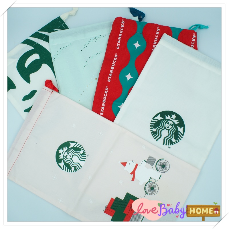 ถุงผ้า ใส่กระบอกน้ำ ใส่ของอเนกประสงค์ สินค้าเป็นของแถมจาก Starbucks