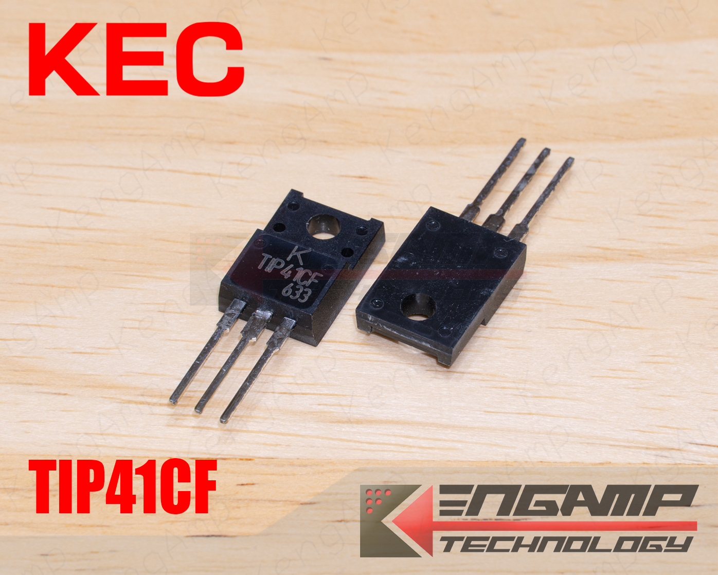 (มีตัวเลือก) TIP41CF หรือ TIP42CF KEC NPN หรือ PNP 6A 100V
