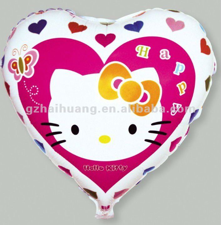 Hello Kitty heart Shape Balloon - ลายการ์ตูน Hello Kitty ทรงหัวใจ/ Item No.TL-A036