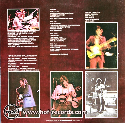 The Band - Rock Of Ages 2lp