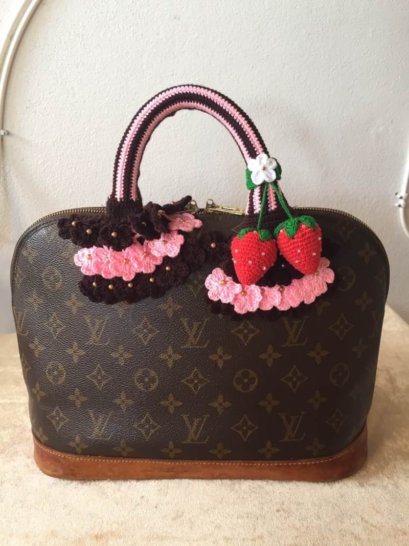 ไหมหุ้มหูกระเป๋า คอลเลคชั่น สีชมพู