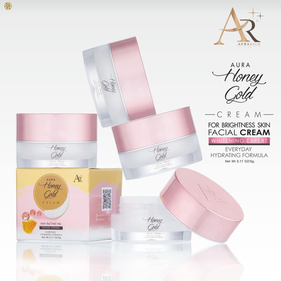ครีมออร่าริช Aura Honey Gold ครีมน้ำผึ้งทองคำ ออร่า ริช ออร่า ฮันนี่ โกล์ด ครีม