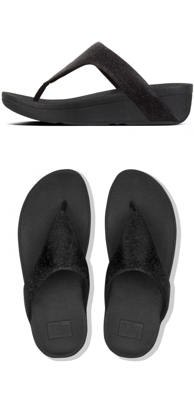 Fitflop Lottie Glitzy Black ของแท้ นำเข้าจาก USA และ UK