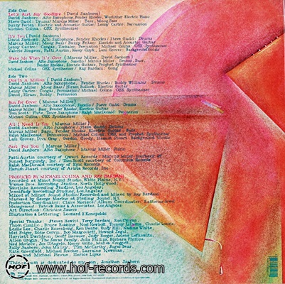 David Sanborn - Voyeur 1981 1lp