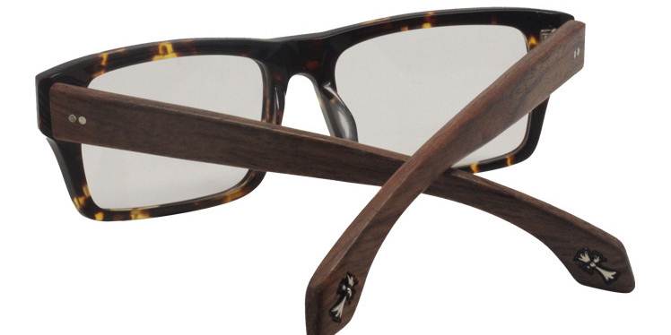 ไม้หลากสี!!กรอบแว่นสายตาทรงเหลี่ยม No.26 ทูโทน ขาไม้แท้ (ดำไม้ กระ ดำเงา น้ำตาลไม้)