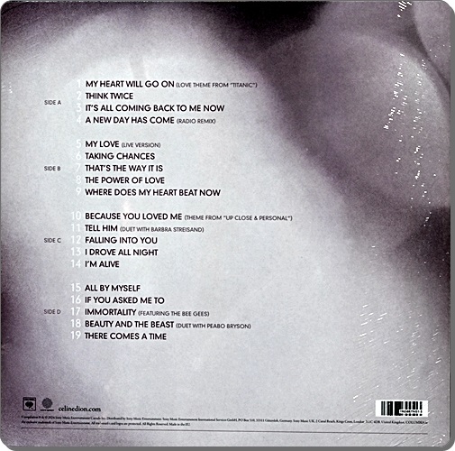 Celine Dion - My Love Essential Colllection 2Lp New