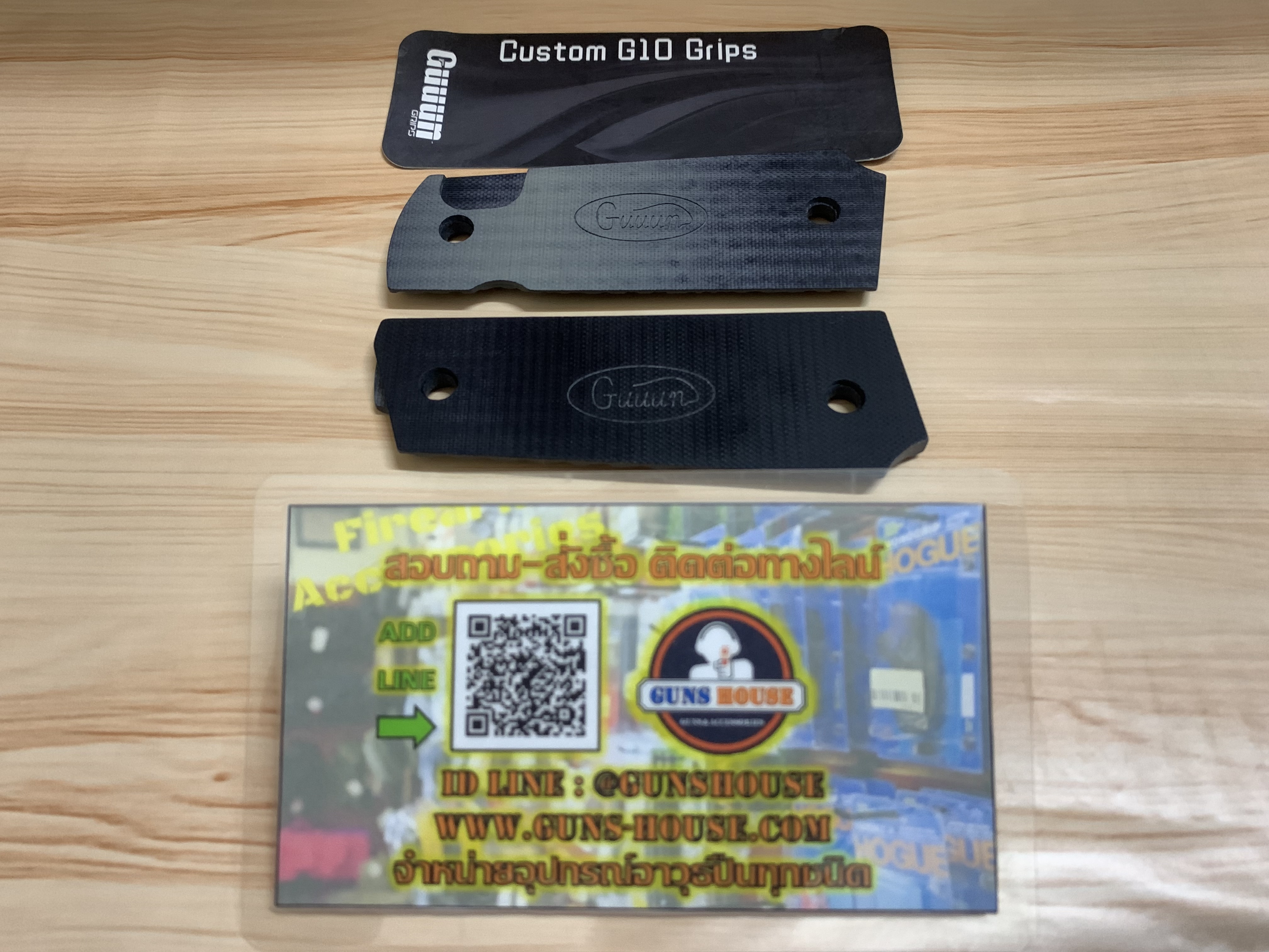 ประกับ G10 ปืน 1911 สีเทาดำ guuun