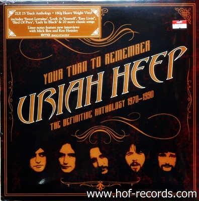 Uriah Heep - Your Turn To Remember The Definitive Anthology 1970-1990 2Lp N.