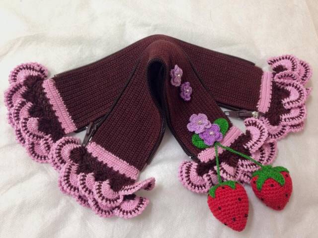 ไหมหุ้มหูกระเป๋า คอลเลคชั่น สีชมพู