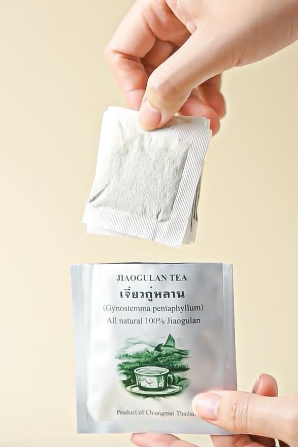 ผลิตภัณฑ์เสริมอาหาร เจียวกู่หลาน ชนิดชาชง บรรจุซอง