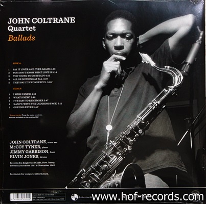 John Coltrane Quartet - Ballads 1Lp N.