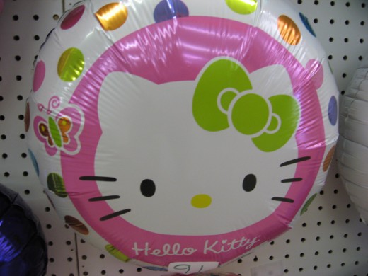 Hello Kitty Round Shape Balloon - ลายการ์ตูน Hello Kitty ทรงกลม / Item No. TL-A035