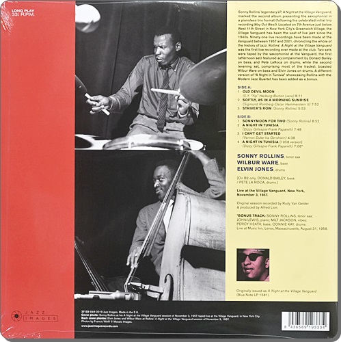 Sonny Rollins - A Night At The Village Vanguard 1Lp New