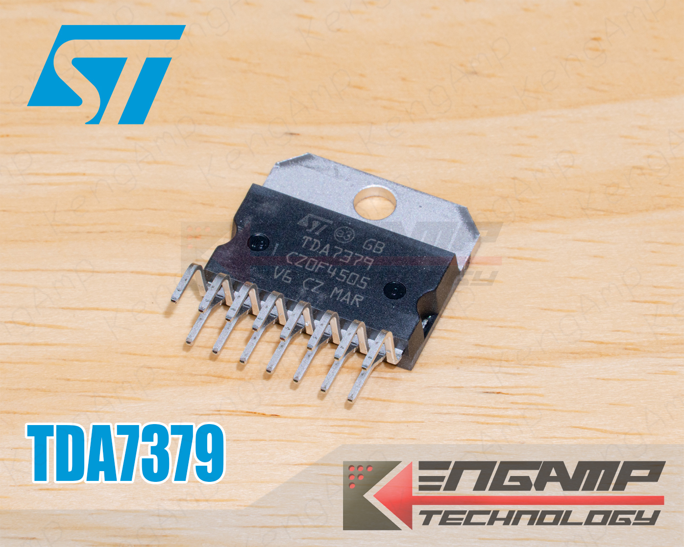 (1ตัว) [IC] TDA7379 ST 4x13 หรือ 2x38W Audio Power Amp