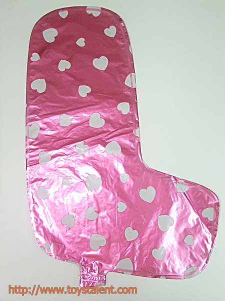 ลูกโป่งฟอยล์รูปตัวอักษร L สีชมพูพิมพ์ลายหัวใจ ไซส์เล็ก 14 นิ้ว - L Letter Shape Foil Balloon Size 14" Pink color printing Heart