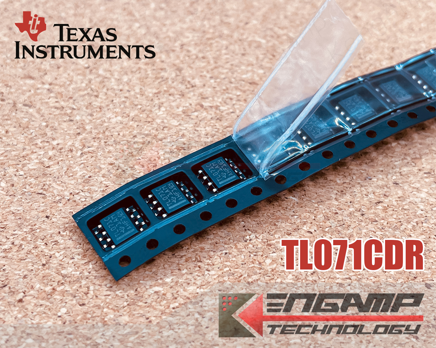 (1ตัว) [IC] TL071CDR TEXUS Low-Noise FET-Input OP-AMP SOP-8