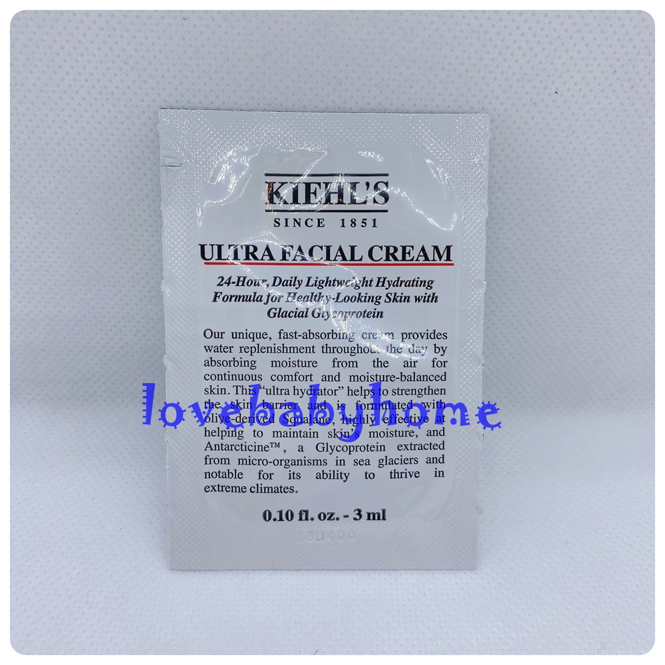Kiehls Ultra Facial Cream คีลส์ อัลตร้า เฟเชียล ครีม ครีมบำรุงผิวหน้า สูตรอ่อนโอน 3ml.