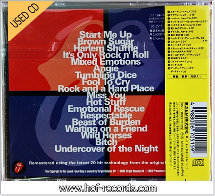 Rolling Stones - The Best Of Rolling Stones Jump Back 71'-93' (JAPAN) Used Cd VG++