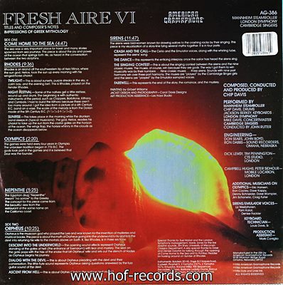 Fresh Aire - VI Mannheim Steamroller 1986 1lp