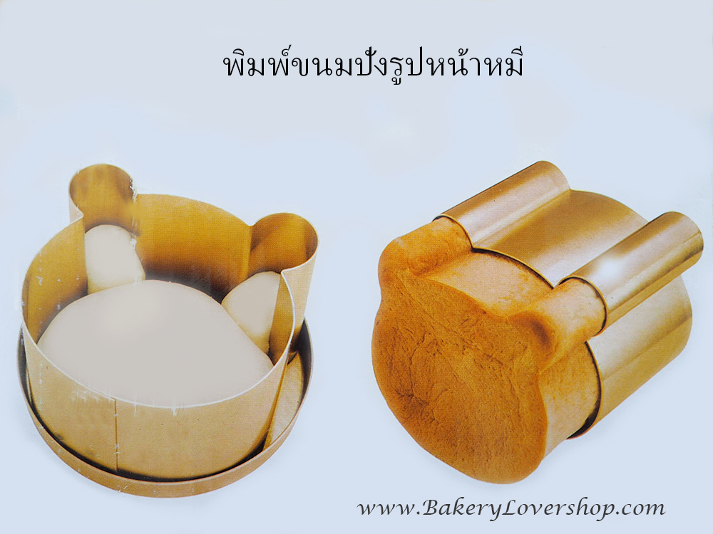 พิมพ์ขนมปังรูปหน้าหมี