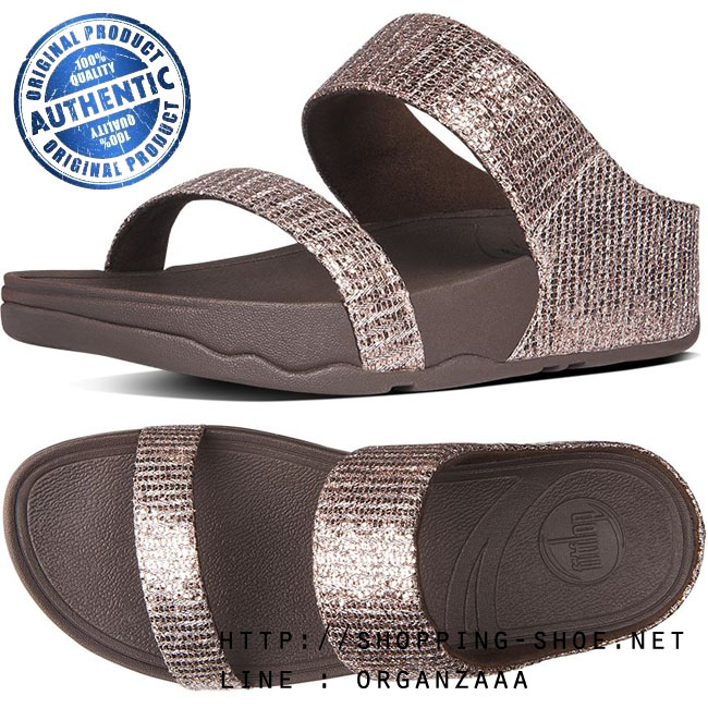 Fitflop Lulu Superglitz Slide Bronze ของแท้ นำเข้าจาก USA และ UK