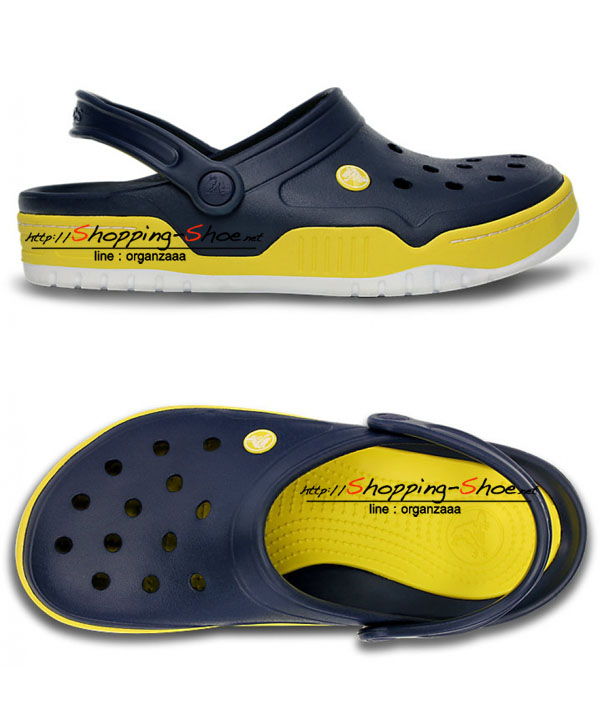 M9/W11 : Front Court Clog - Navy/Yellow ของแท้ Outlet ไทยและฮ่องกง