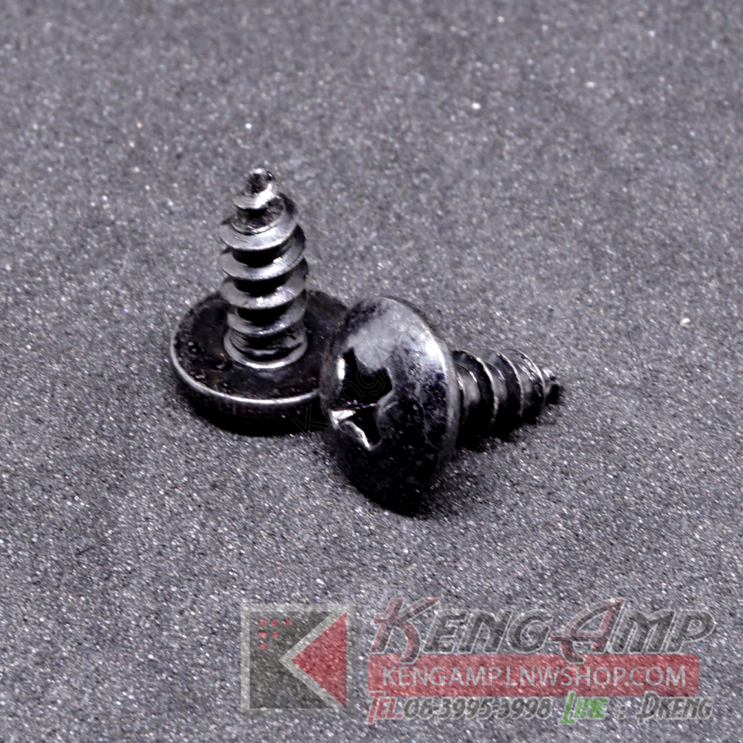 (100ตัว) [NUT] TA4x10 BK น๊อตหัวร่มเกลี่ยวปล่อยสีดำ ขนาด M4 ยาว 10mm