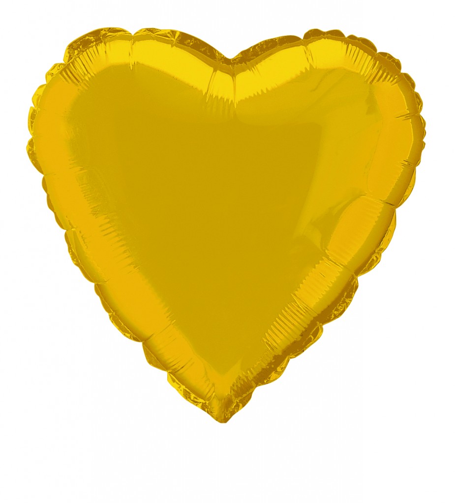 ลูกโป่งฟลอย์รูปหัวใจ สีทอง ไซส์กลาง 24 นิ้ว - Heart Shape Balloon 24" Gold Color / Item No.TL-G016